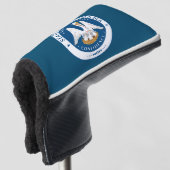 Staatszegel van Louisiana Golfheadcover (3/4 voorkant)