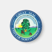 Staatszegel van North Dakota Magneet (Voorkant)