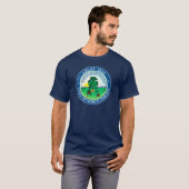 Staatszegel van North Dakota T-shirt (Voorkant volledig)