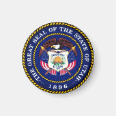 Staatszegel van Utah Magneet (Voorkant)