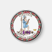 Staatszegel van Virginia Magneet (Voorkant)