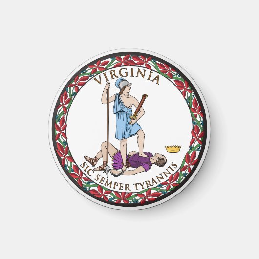 Staatszegel van Virginia Magneet (Voorkant)