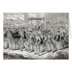 Staatvoortgang koningin Elizabeth