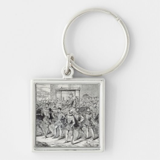 Staatvoortgang koningin Elizabeth Sleutelhanger (Voorkant)