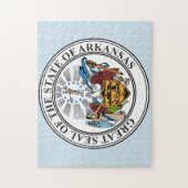 Staatzegel van Arkansas. Legpuzzel (Verticaal)