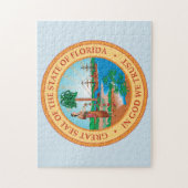 Staatzegel van Florida. Legpuzzel (Verticaal)