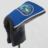 Staatzegel van Nebraska Golf Head Hoesje Golfheadcover (3/4 voorkant)