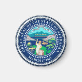 Staatzegel van Nebraska Magneet (Voorkant)