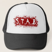 STAB Splatter Trucker Hat Trucker Pet (Voorkant)