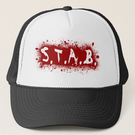 STAB Splatter Trucker Hat Trucker Pet (Voorkant)