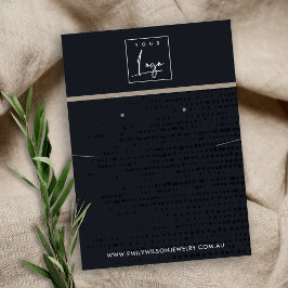 STABAN BLACK KRAFT STIPPEN KETTING WEERGAVE DISPLA VISITEKAARTJE