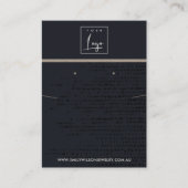 STABAN BLACK KRAFT STIPPEN KETTING WEERGAVE DISPLA VISITEKAARTJE (Voorkant)