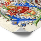 Stabat Mater Dolorosa Crucifix Medieval Manuscript Poster (Hoek)