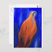 Stabat Mater Dolorosa Red (Christelijk surrealisme Briefkaart (Voorkant / Achterkant)