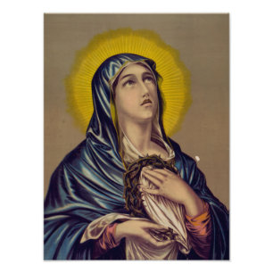 Stabat Mater Onze Lieve Vrouw van Smarten Devotion Foto Afdruk