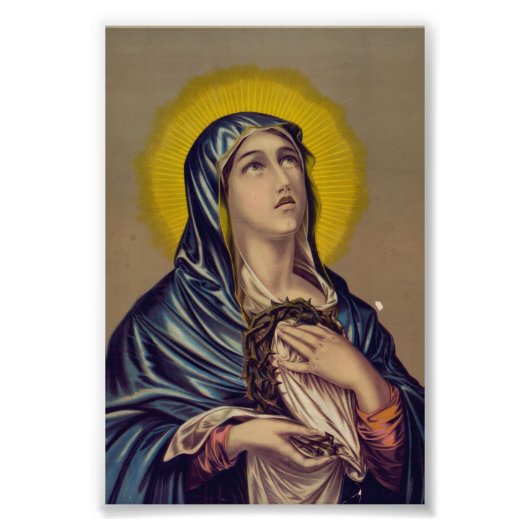 Stabat Mater Onze Lieve Vrouw van Smarten Devotion Foto Afdruk (Voorkant)