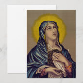 Stabat Mater Onze Lieve Vrouw van Smarten Devotion Kaart (Voorkant / Achterkant)