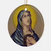 Stabat Mater Onze Lieve Vrouw van Smarten Devotion Keramisch Ornament (Links)