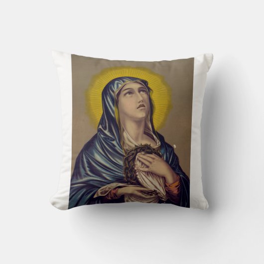 Stabat Mater Onze Lieve Vrouw van Smarten Devotion Kussen (Voorkant)