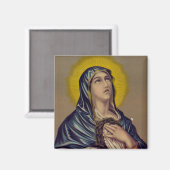 Stabat Mater Onze Lieve Vrouw van Smarten Devotion Magneet (Voorkant / Achterkant)