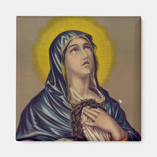 Stabat Mater Onze Lieve Vrouw van Smarten Devotion Magneet (Voorkant)