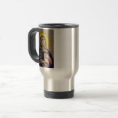 Stabat Mater Onze Lieve Vrouw van Smarten Devotion Reisbeker (Voorkant links)