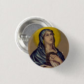 Stabat Mater Onze Lieve Vrouw van Smarten Devotion Ronde Button 3,2 Cm (Voorkant /achterkant)