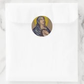 Stabat Mater Onze Lieve Vrouw van Smarten Devotion Ronde Sticker (Tas)
