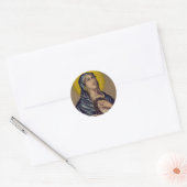Stabat Mater Onze Lieve Vrouw van Smarten Devotion Ronde Sticker (Envelop)