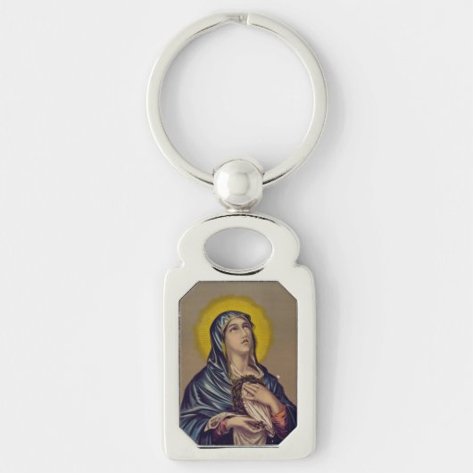 Stabat Mater Onze Lieve Vrouw van Smarten Devotion Sleutelhanger (Voorkant)