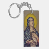 Stabat Mater Onze Lieve Vrouw van Smarten Devotion Sleutelhanger (Voorkant Links)