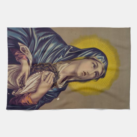 Stabat Mater Onze Lieve Vrouw van Smarten Devotion Theedoek (Horizontaal)