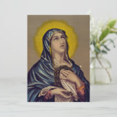 Stabat Mater Onze Lieve Vrouw van Verdriet Kaart (Staand voorkant)