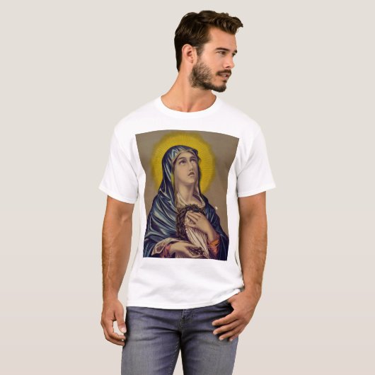 Stabat Mater Onze Lieve Vrouw van Verdriet T-shirt (Voorkant volledig)