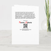 Stabat Mater (SAU 22) Stijl 2 Blanco groet Kaart (Achterkant)