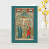 Stabat Mater (SAU 22) Stijl 2 Blanco groet Kaart (Gele Bloem)