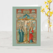 Stabat Mater (SAU 22) Stijl 3 Blanco groet Kaart (Gele Bloem)