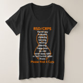 Stabbing Burning Twisting...RSD/CRPS Grote Maat T-shirt (Design voorkant)
