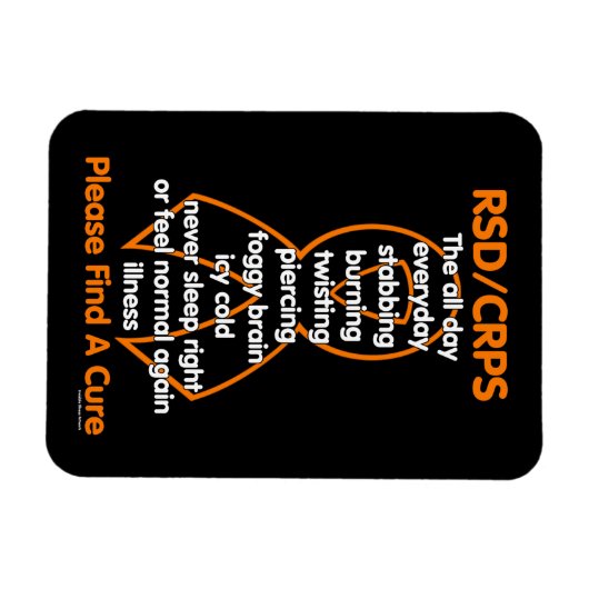 Stabbing Burning Twisting...RSD/CRPS Magneet (Horizontaal)