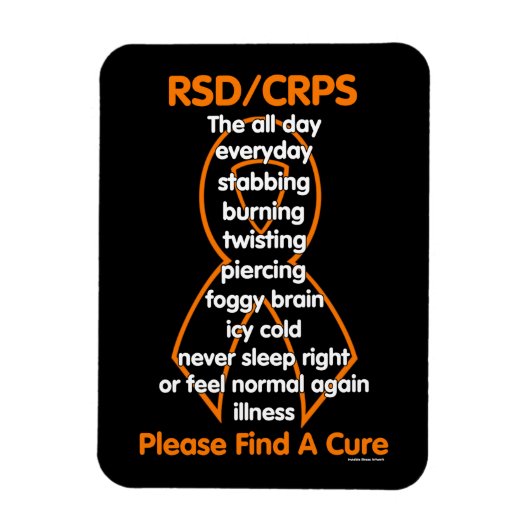 Stabbing Burning Twisting...RSD/CRPS Magneet (Verticaal)