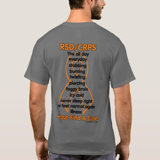 Stabbing Burning Twisting...RSD/CRPS T-shirt (Achterkant)