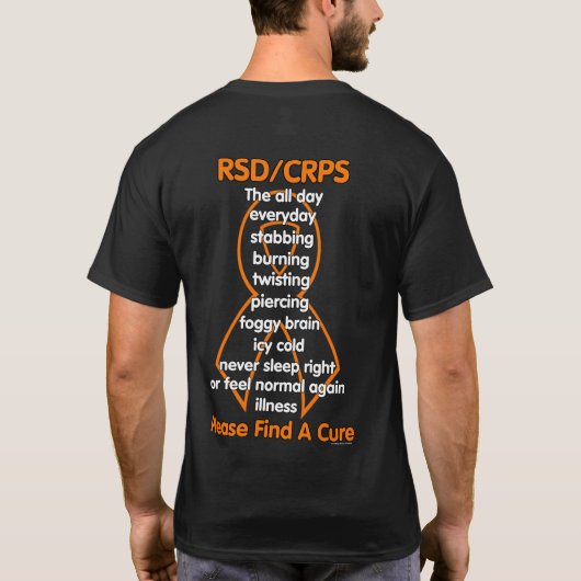 Stabbing Burning Twisting...RSD/CRPS T-shirt (Achterkant)