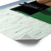 Stabelpaard met Franse deur Poster (Hoek)