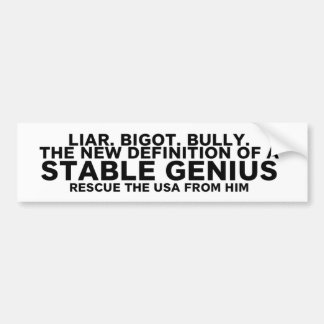 STABIEL GENIUS - Help ons alstublieft Bumpersticker