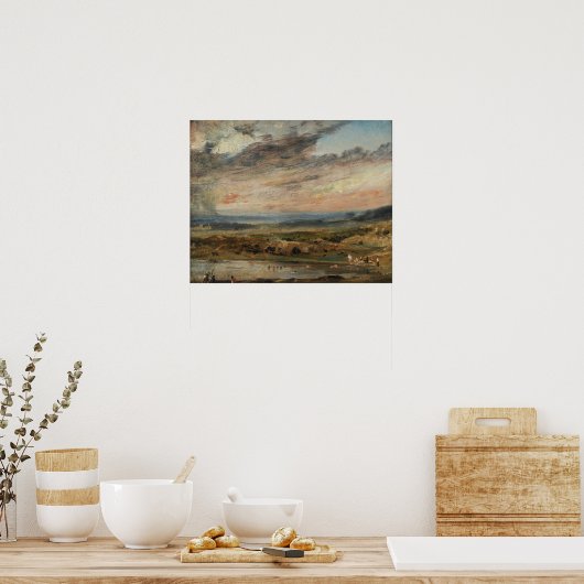 Stabiel - Hampstead Heath with Pond and Bathers Poster (Keuken)