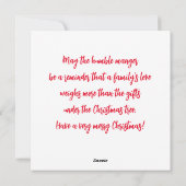 Stabiel leven feestdagenkaart (Achterkant)