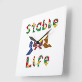 Stabiel leven vierkante klok (Hoek)