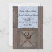 Stabiele deuren schuur bruiloft kaart (Voorkant)