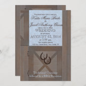 Stabiele deuren schuur bruiloft kaart (Voorkant / Achterkant)