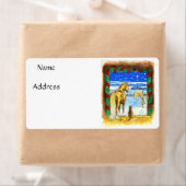 Stabiele Kerstmis Etiket (Insitu)